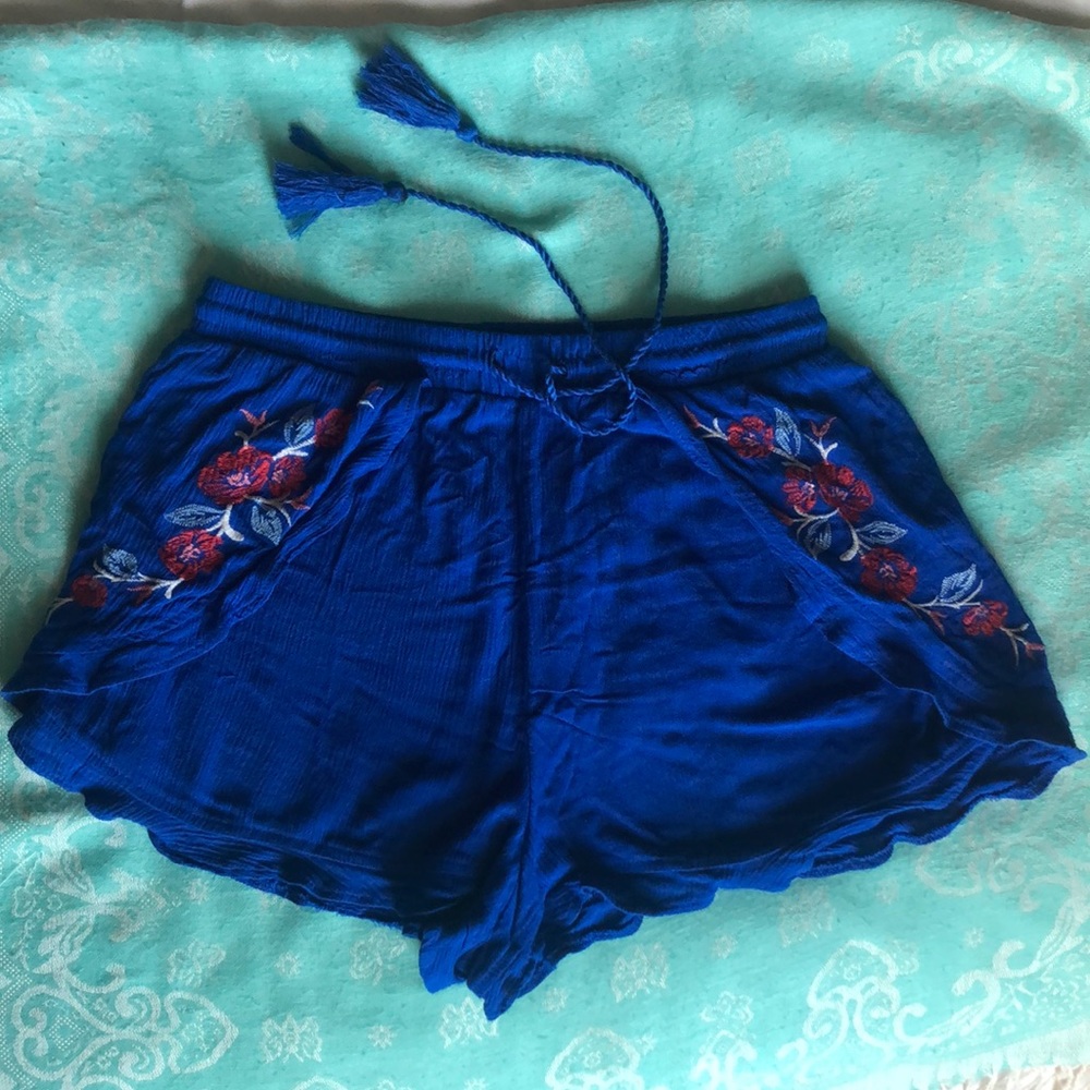 High Waisted Cobalt Blue Shorts